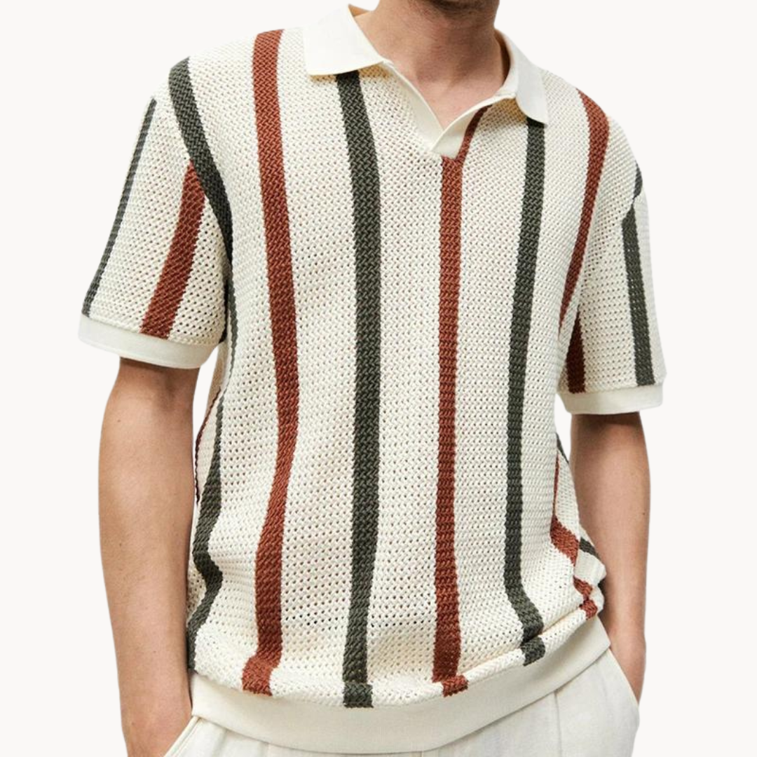 Lance - Loose Fit Stripe Polo